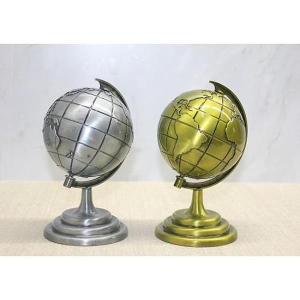 Büro Ev Ofis Dekoru için Metal Dünya Küre Biblosu - Image 1