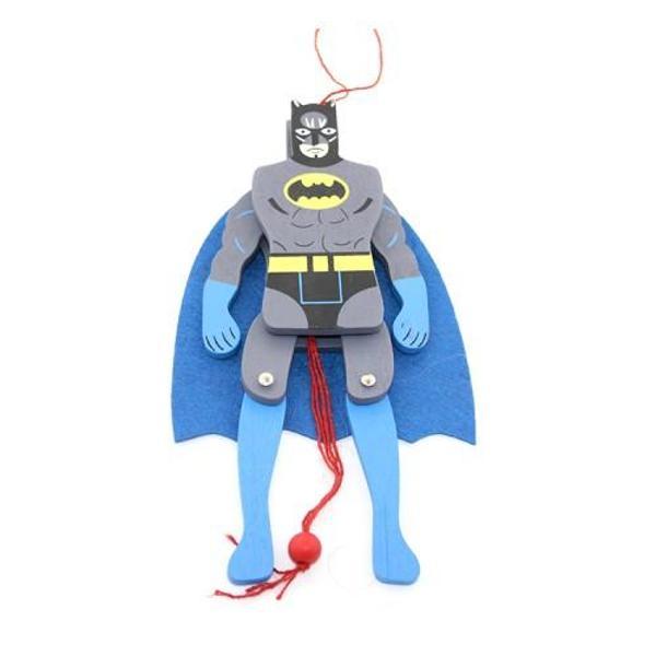 Büro Ev Ofis Dekoru için Ahşap Sallanan Batman Figürü - Image 1