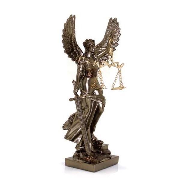 Büro Ev Ofis Dekoru için Kanatlı Adalet Tasarım Kanatlı Biblo - Image 1
