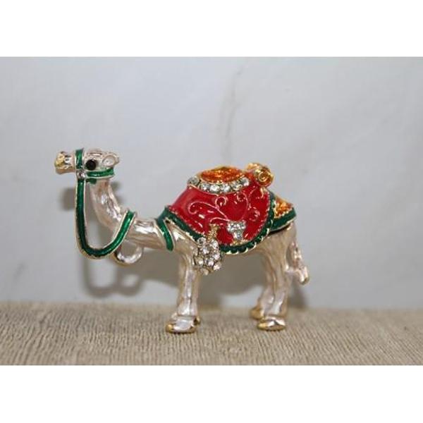 Büro Ev Ofis Dekoru için Lüks Taşlı Mini Deve Objesi - Image 1