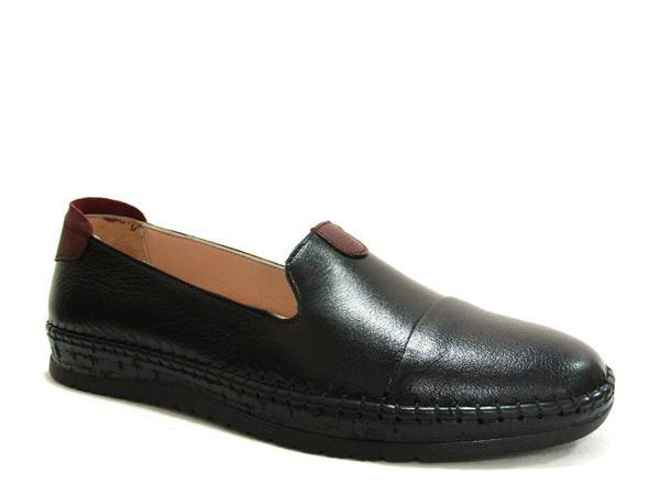 Ayaktrend Siyah Loafer Hakiki Deri Anatomik Comfort Ayakkabı - Image 1