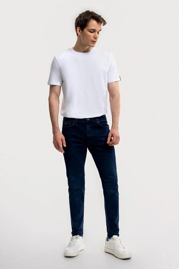 Loft Justın Martın Dark Blue Black Wash Erkek Jean Pantolon LF2035717 - Image 1