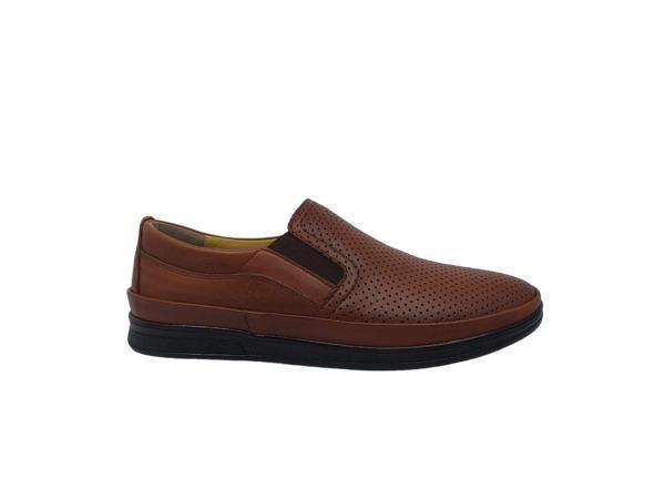 Zerhan 550 Erkek Taba Hakiki Deri Hafif Günlük Kullanım Ayakkabı - Image 1