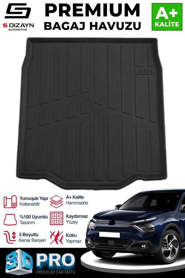 S-Dizayn Citroen C4X İnce Stepne 3D Pro Bagaj Havuzu 2023 Üzeri A+ Kalite - Image 1