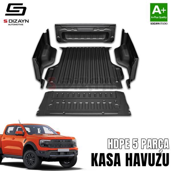 S-Dizayn Ford Ranger 4 HDPE Kasa Havuzu Kaplaması 5 Prç. 2023 Üzeri A+ Kalite - Image 1