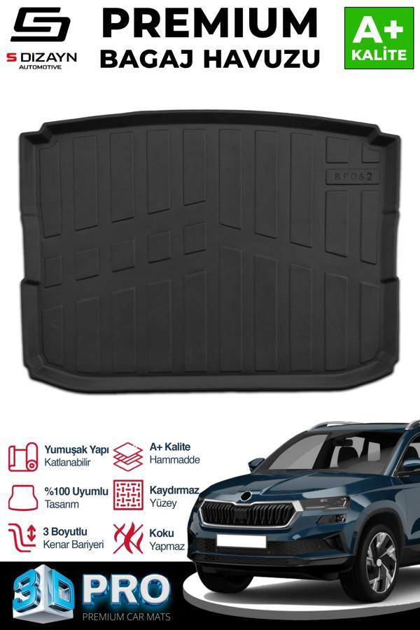 S-Dizayn Skoda Karoq 3D Pro Bagaj Havuzu 2017 Üzeri A+ Kalite - Image 1
