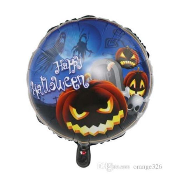 Happy Halloween Balkabağı Folyo Balon 18 inç - Image 1