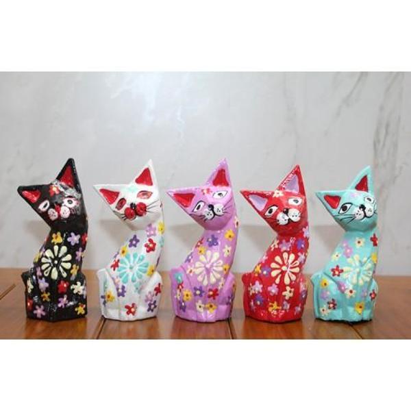 Ahşap 5'li Kedi Seti Model 2 - Image 1