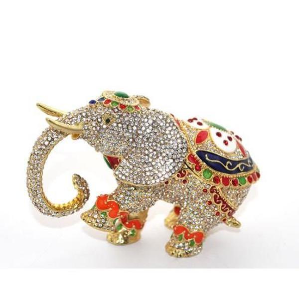 Swarovski Taşlı Tekli Fil Figürü Model 6 - Image 1