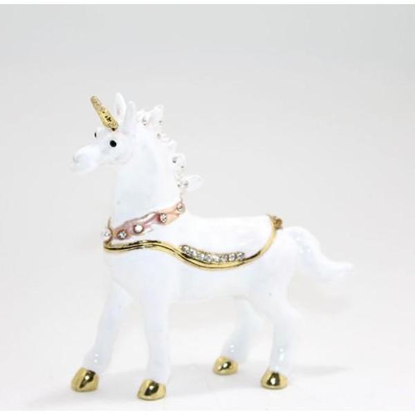 Swarovski Taşlı Tekli Unicorn Figürü - Image 1
