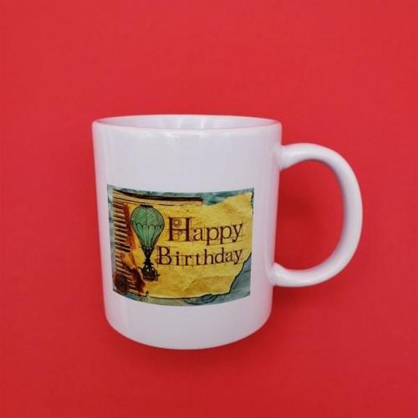 Baskılı Happy Birthday Kupa Bardak - Image 1