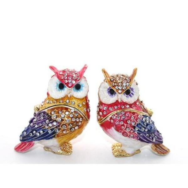 Swarovski Taşlı 2'li Baykuş Seti - Image 1