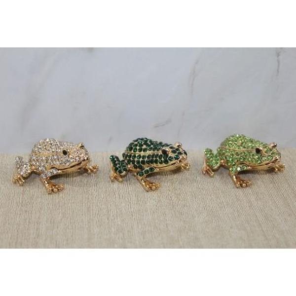 Swarovski Taşlı Minik Figür - Kurbağa Model 2 - Image 1