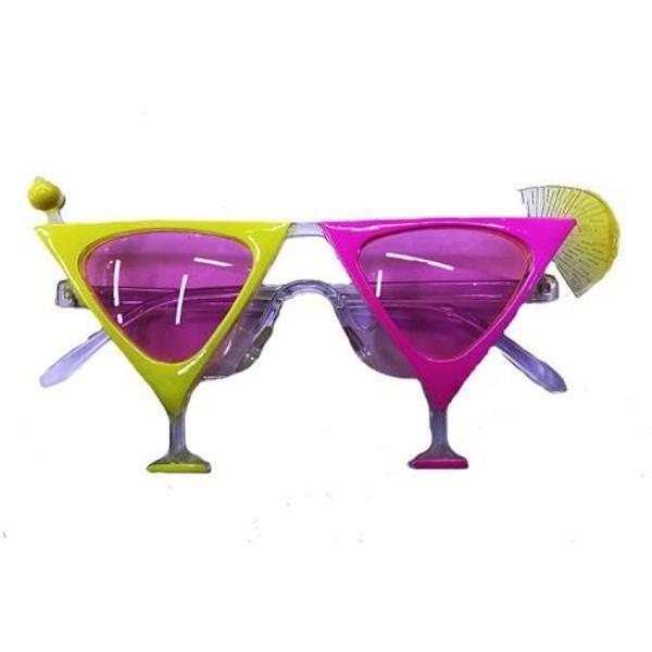 Sarı Pembe Renk Martini Parti Gözlüğü - Image 1