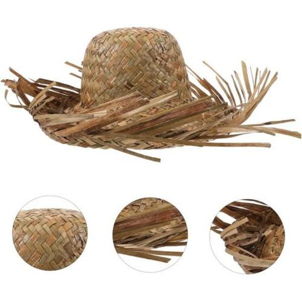 Tropikal Parti Natural Hasır Şapka - Image 1