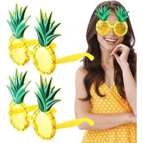 Tropikal Hawaii Ananas Şekilli Parti Gözlüğü - Image 1