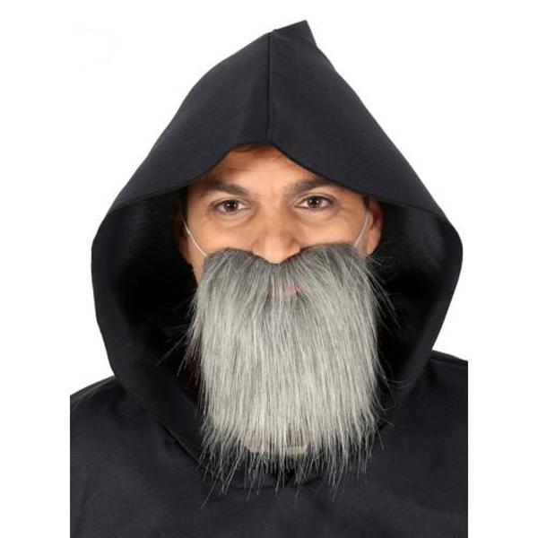 Kırçıllı Korsan Sakalı Gri Renk Takma Sakal - Image 1