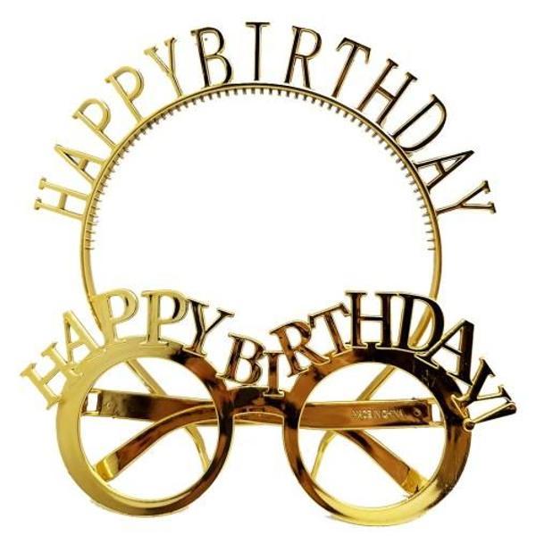 Happy Birthday Gözlük Ve Taç - Image 1