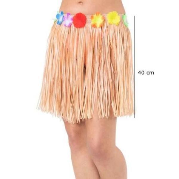 Saman Renk Püsküllü Hawaii Luau Hula Etek - Image 1