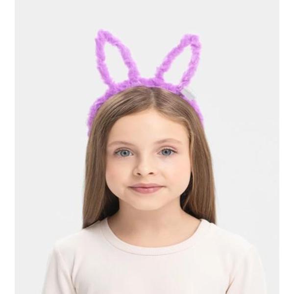 Led Işıklı Peluş Tavşan Kulak Taç Lila - Image 1