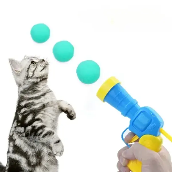 Peluş Top Atan İnteraktif Kedi Oyuncağı - Image 1