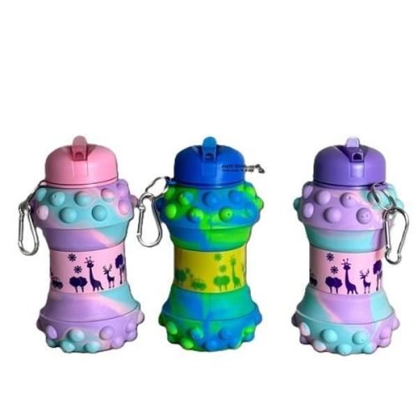 Pop-It Detaylı Akordiyon Su Şişesi - Image 1