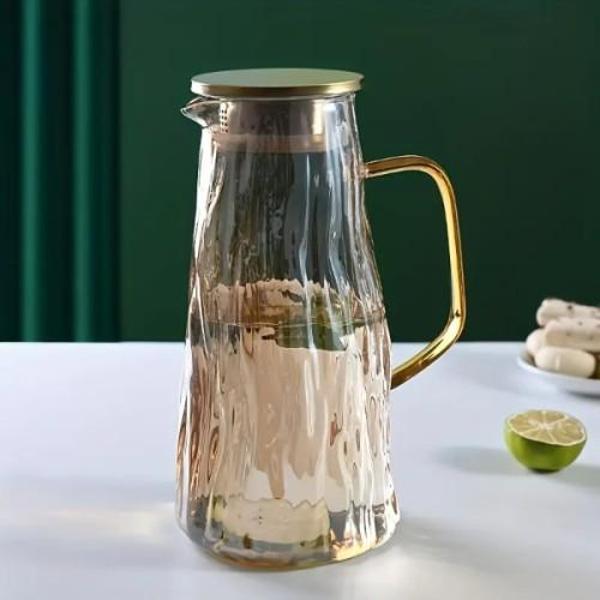 Çelik Kapaklı Cam Sürahi 1800 ml - Image 1
