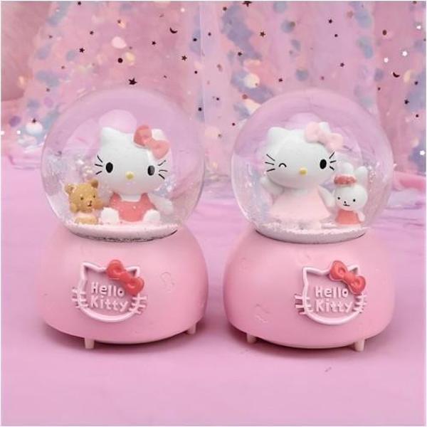 Hello Kitty Işıklı Müzikli Kar Küresi Orta Boy Model 4 - Image 1