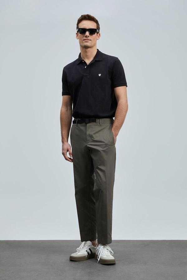 Lufian Erkek Laon Smart Polo T-Shirt 111040206 Siyah - Image 1