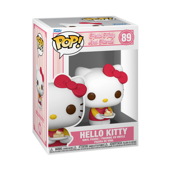 Funko Pop! Hello Kitty with Pudding Figürü - Sanrio Koleksiyon #89 | Tatlı Sunumlu Hello Kitty - Image 1