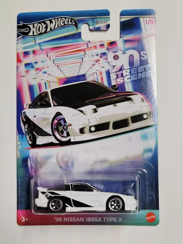Hot Wheels Silver Series Uzun Kart 90s Street Scene '96 Nissan 180SX Type X - Image 1