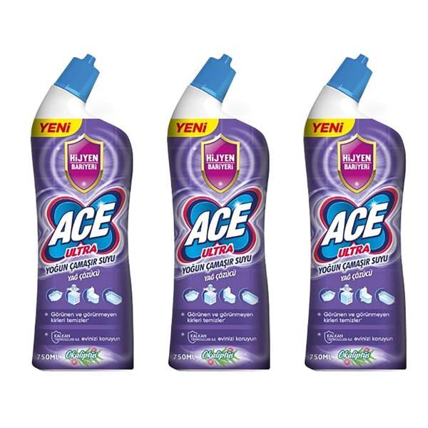 Ace Ultra Yağ Çözücü 750 ml Okaliptus x 3 Adet - Image 1