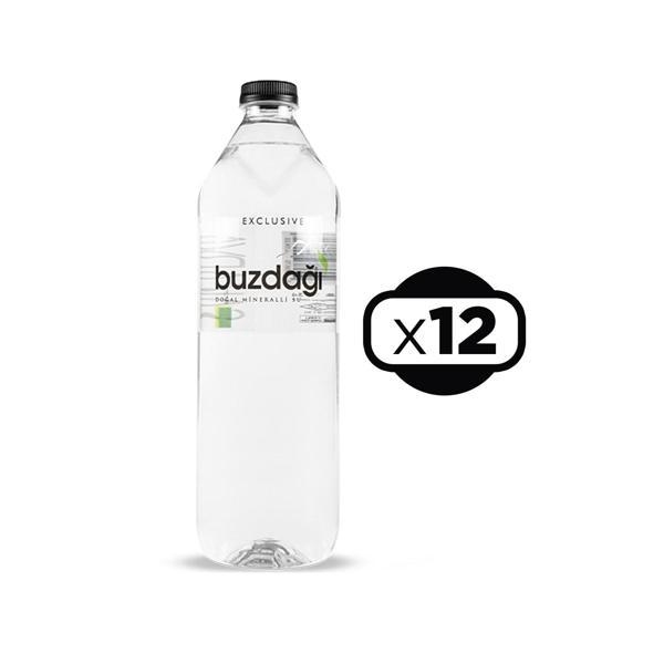Buzdağı Su Exclusive Cam Pet 1000 ml x 12 Adet - Image 1