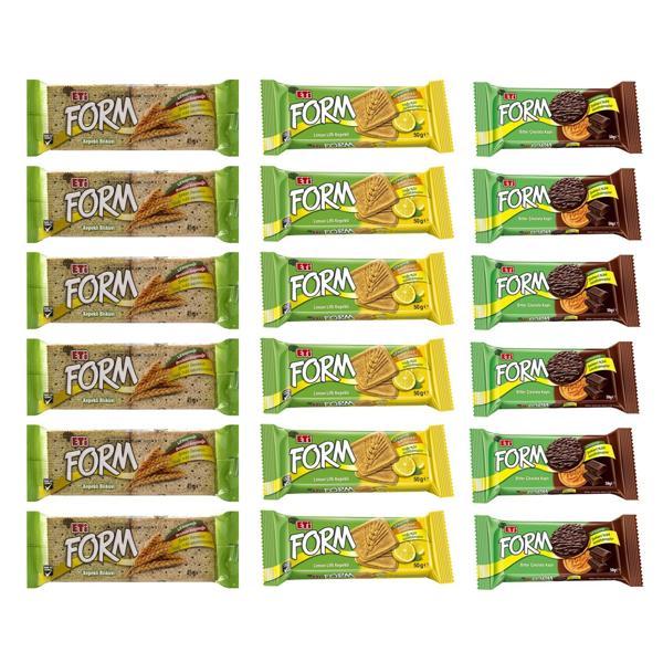 Eti Form Sade-Çikolatalı-Limon Lifli 18 li Karma Paket - Image 1