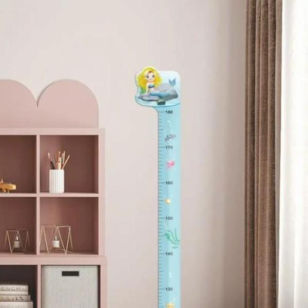 Büro Ev Ofis Dekoru için Kız Çocuğu Gelişim Boy Ölçüm Duvar Stickerı - Image 1