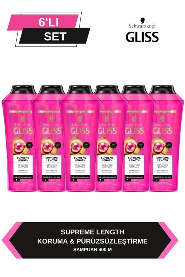 Gliss Supreme Length Şampuan 6 X 400 ML - Image 1