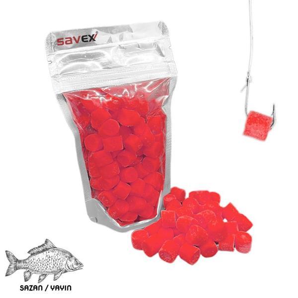 Kesme Sazan / Yayın Hamuru - İğne Yemi - Kırmızı-Çilek 80 Gr - Image 1