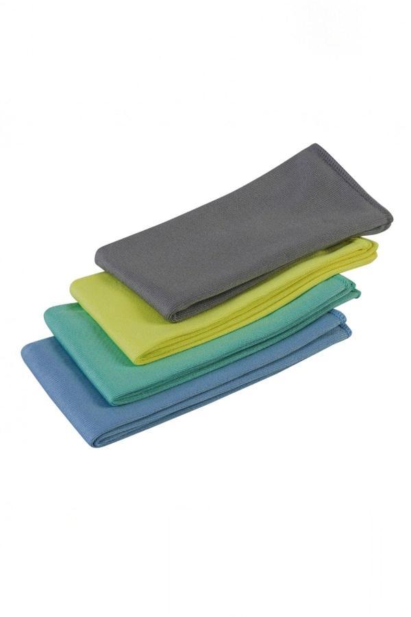 Mck Plus 40X40 Mikrofiber Cam Bezi Süet Oluklu 52 Gr 3 Adet   Sarı Mavı Yesıl Grı - Image 1