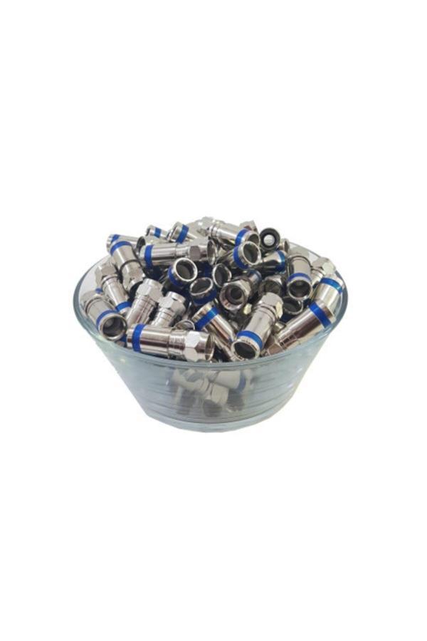 Digiturk Rg6 Dijitürk Sıkmalı F Konnektör - 10 Adet - Image 1