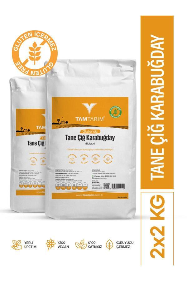 Tam Tarım 2 Adet - Glutensiz Çiğ Karabuğday Tane 2 Kg - Image 1