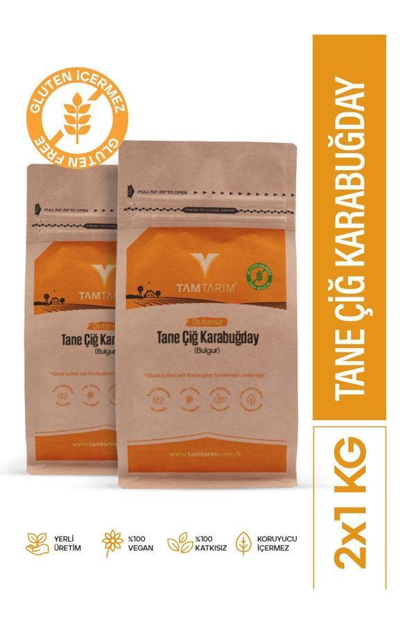 Tam Tarım 2 Adet - Glutensiz Çiğ Karabuğday Tane 1 Kg - Image 1