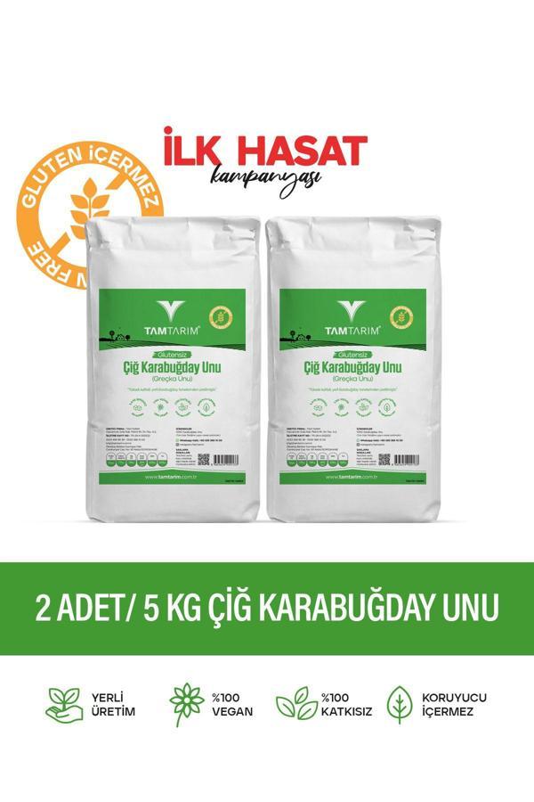Tam Tarım Glutensiz Çiğ Karabuğday Unu 5 Kg – 2 Adet - Image 1