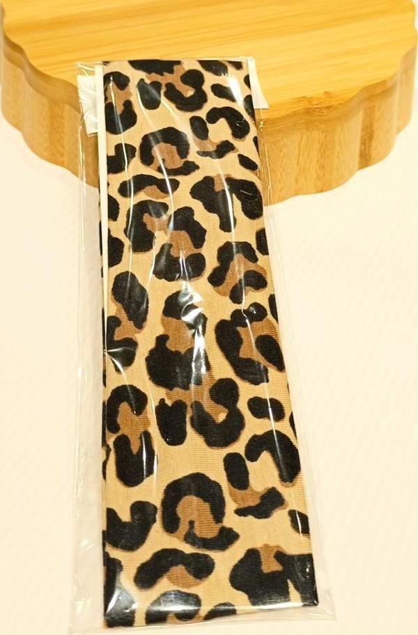 Monalisa Home Lüks Leopar Desenli Gösterişli Elastik Saç Bandana - Image 1