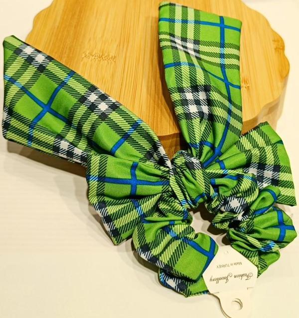 Monalisa Home Lüks Figürlü Büyük Renkli Fiyonk Lastik Toka - Image 1