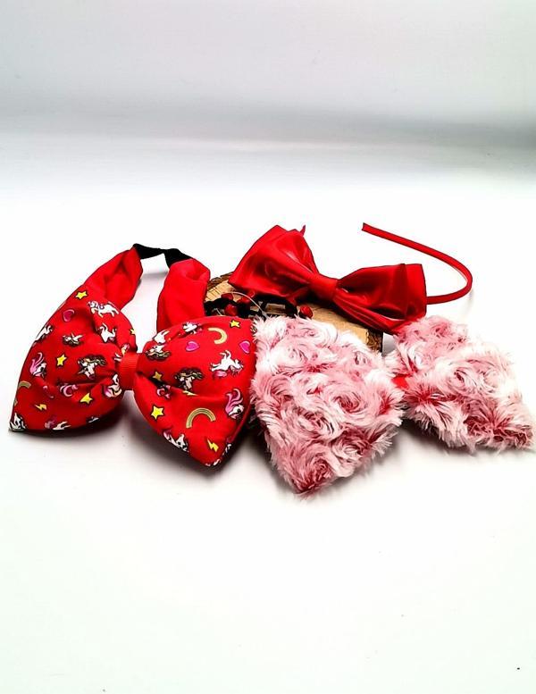 Renkli Desenli Taç Toka Bandana Set - Image 1