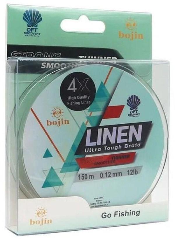 Dft Bojin 4x Linen İp Misina 0.12 Mm 150 M Yeşil - Image 1