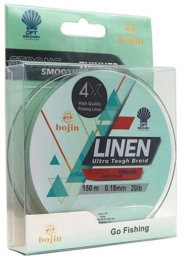 Dft Bojin 4x Linen İp Misina 0.18 Mm 150 M Yeşil - Image 1