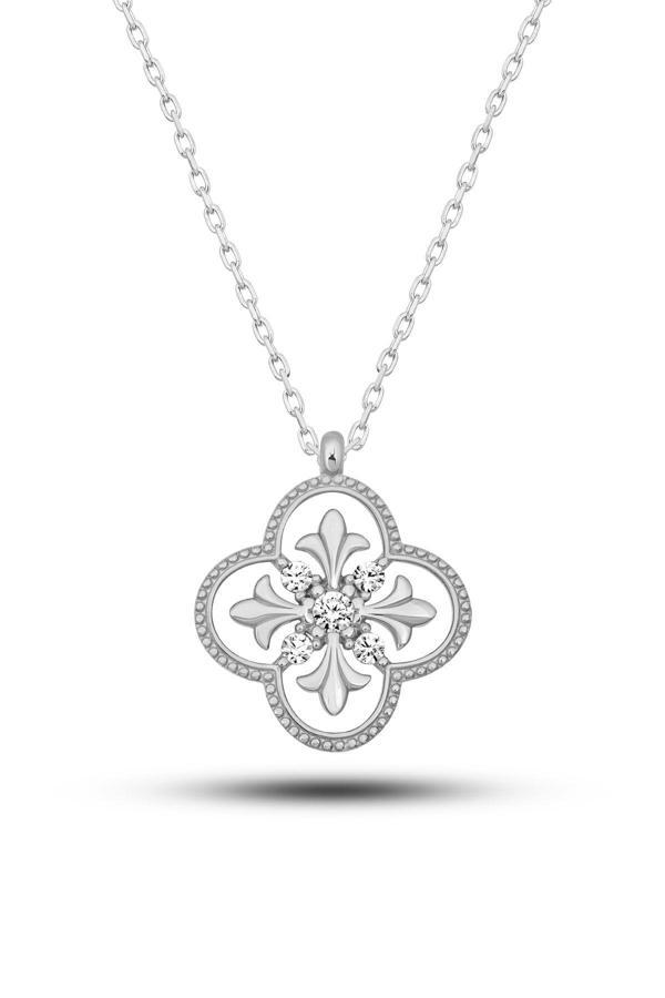 Azuris Silver Azuris Silver 925K Gümüş Taşlı Elegant Kolye - Image 1