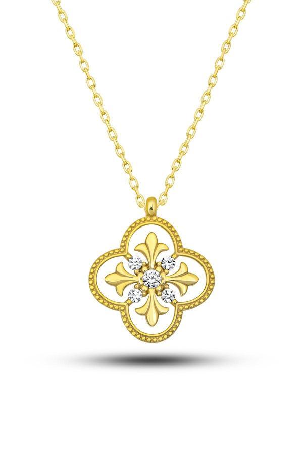 Azuris Silver Azuris Silver 925K Gümüş Taşlı Elegant Kolye - Image 1