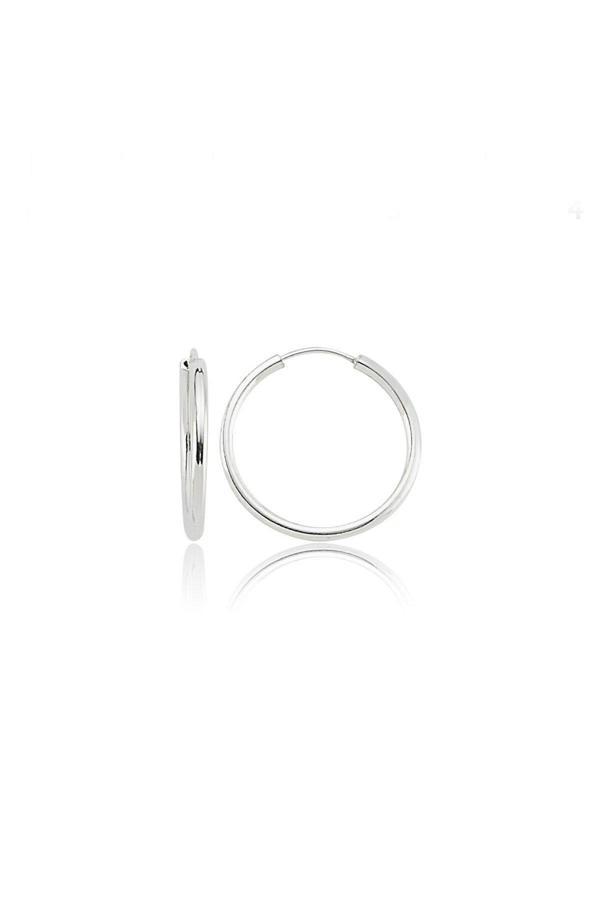 Rachon Azuris 925 Ayar Gümüş 1,4 Cm Halka Küpe - Image 1